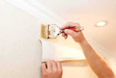 Pose de papier peint à Bezouce — revêtements muraux et toiles de verre